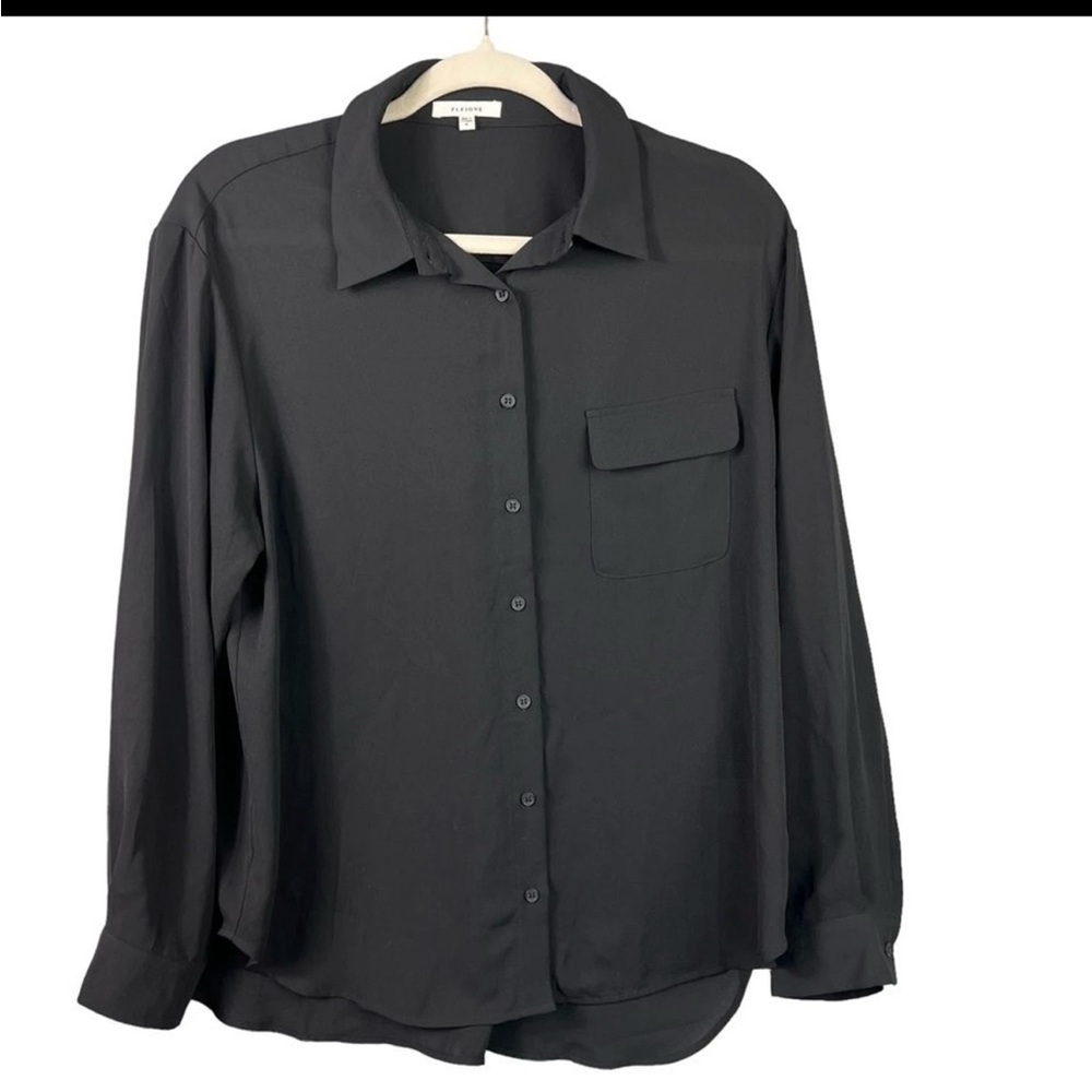 Pleione Charcoal Button Down Shirt